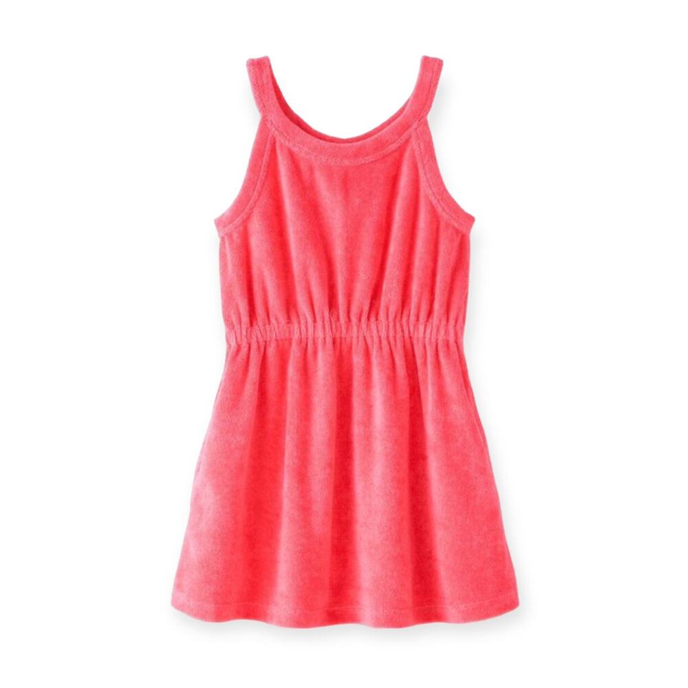 Hanna Andersson NWT Loop Terry Beach Dress In Watermelon. Size 2